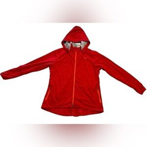 Red Nike Golf Women’s XL Jacket with Hood and Orange Full Zip Activewear